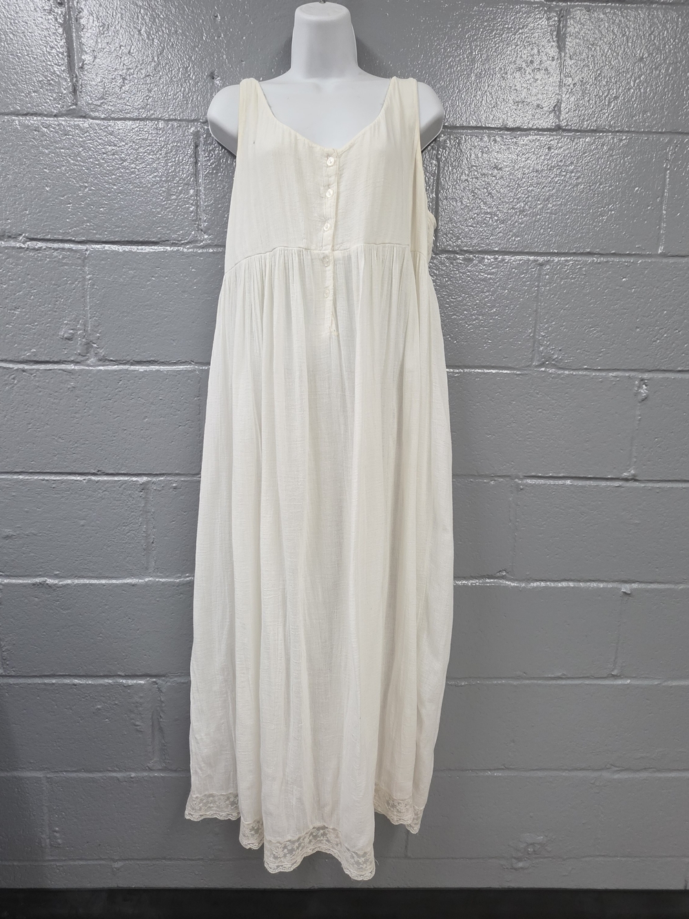 Victoria's Secret Country White Gauze Cotton Nightgown
